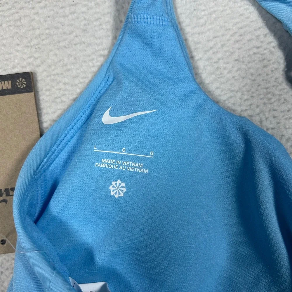 Nike‎ Swim Blue Tankini Top Womens Large Racerback Adjustable Strap NESSE304-486